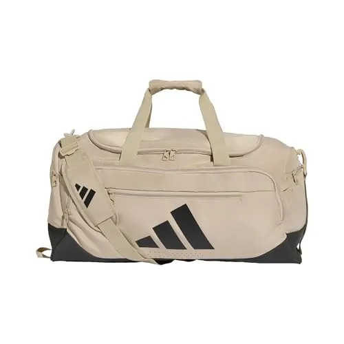 adidas Unisex Training Defender Duffle Bag Medium Duffel_Bag, Khaki Three/Black, One Size