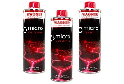 WAGNER SCHMIERSTOFFE 3 x 500 ml Universal-Micro-Ceramic-Oil Öl Zusatz Motor ÖEL