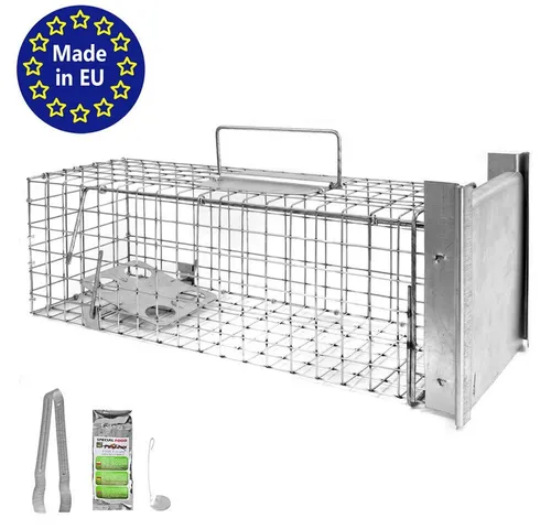 Petigi Lebendfalle Marderfalle 50 x 17 x 17 cm - Lebendfalle für Marder und andere Tiere, sicher und giftfrei, ideal für effektives Fangen und Umsiedeln ohne Gefahr für andere Tiere.