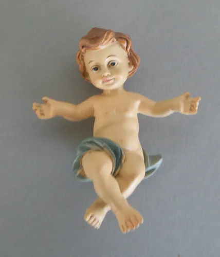 Jesuskind Kind 8 cm lang Krippenfigur Krippe Polyresin Nr. 5