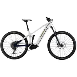Haibike ALLTRAIL 8 2026 - E-Mountainbike in Weiß/Blau/Gold - Vielseitiges E-Mountainbike Fully mit 140 mm Federweg und agilem Alu-Rahmen. Perfekt für jeden Trail und ausgestattet mit hochwertigen Komponenten für ein unvergessliches Fahrerlebnis.