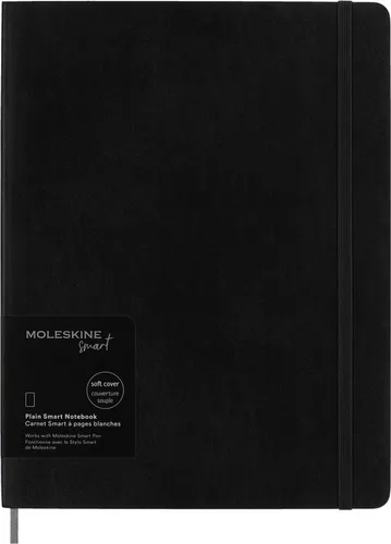 Moleskine Smart Notebook mit Softcover - Intelligentes Notizbuch für kreatives Schreiben und Zeichnen, ideal für den täglichen Einsatz, kompakt mit 19 x 25 cm und hochwertiger Verarbeitung.
