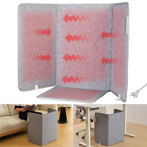 Faltbares 2in1-Infrarot-Heizpanel mit Fußmatte von Sichler Haushaltsgeräte