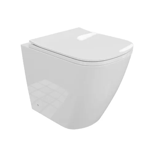 Lavita Wand-WC Spülrandlos Wc Sitz Mit Absenkautomatik Toiletten Hängen Weiß
