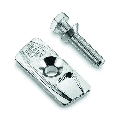 URSUS Fahrradständer Ständer Adapterplatte, für Zweibeinständer,SchraubeM10x50