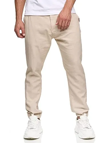 Produktbild Indicode Herren Blnda Stoffhose aus Leinen & Baumwolle