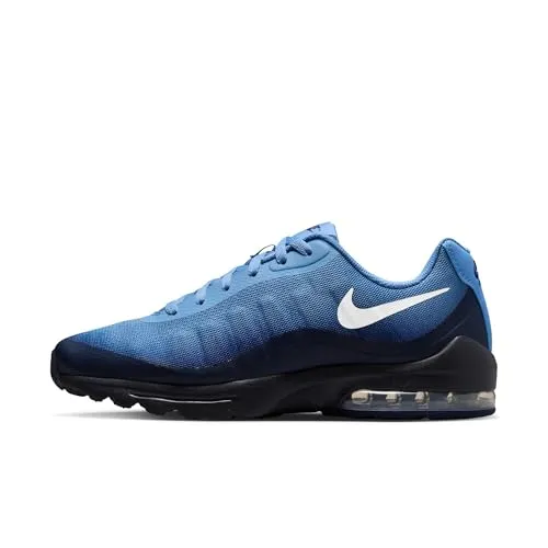 Nike Air Max Invigor Herren Sneaker, Work Blue/White-Obsidian, 749680-402, 47 EU (12.5 US) - Leichter Sneaker mit atmungsaktivem Obermaterial für hohen Tragekomfort. Die Ferse mit sichtbarem Air-Element sorgt für optimale Dämpfung und Stoßabsorption. Ideal für sportliche Aktivitäten und den Alltag.