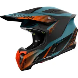 Airoh Twist 3 Shard Motocross Helm, blau-orange, Größe M in orange von Airoh