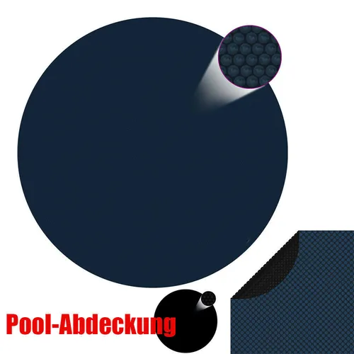 Poolabdeckung PE Solarplane 210-549 cm - Runde Abdeckplane für Schwimmbecken, aus hochwertiger PE-Folie mit Luftpolstern für optimale Wärmeisolierung und Schmutzschutz.