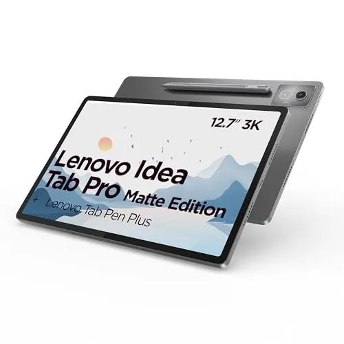 Lenovo Idea Tab Pro Tablet 12,7 Zoll - Mondgrau - Tablets mit 3K-Mate-Display, 4 JBL-Lautsprechern und Dolby Atmos für ein beeindruckendes Multimedia-Erlebnis. Inklusive Lenovo Tab Pen für einfaches Notieren und Multitasking.