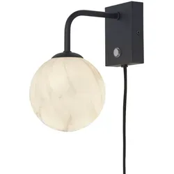 it's about RoMi Wandlampe Carrara - Elegante Wandleuchte in Schwarz/Weiß - Lampen, stilvolle Wandlampe mit edlem Marmordruck und sanftem Licht. Perfekt für Flur, Schlafzimmer oder Wohnzimmer. Einfache Montage und vielseitig einsetzbar.