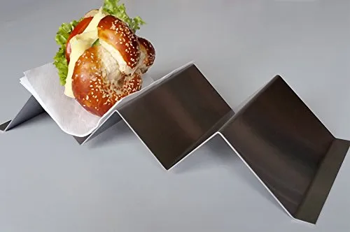 Theke Verkauf Hot-Dog-Ablage Brötchenhalter aus gebürstetem Edelstahl 2-fach