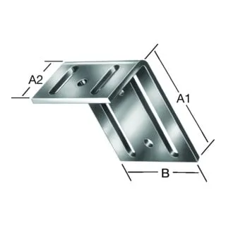 VORMANN Verstellwinkel 75x35x65x3,5mm - verzinkter Stahl - Robuster Verstellwinkel aus blau verzinktem Stahl, ideal für präzise Holzverbindungen und vielseitige Anwendungen in der Holzverarbeitung.