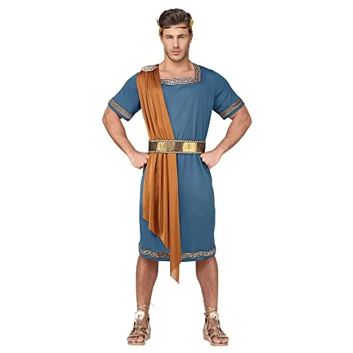 W WIDMANN MILANO Party Fashion - Kostüm Römer Imperator Gladiator, ideal für Karneval mit Tunika, Schärpe und Lorbeerkranz