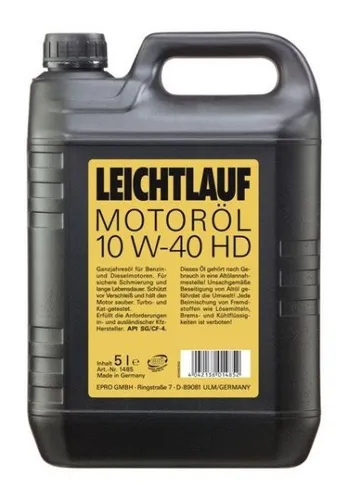 Motoröl Leichtlauf 10W-40 HD 5 l Öl Motoröle Motorenöle Motorenöl Benzin Diesel