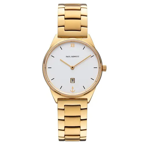 PAUL HEWITT Damen-Uhren Analog Quarz Gold 32014998 - Elegante Armbanduhr für Damen, mit hochwertigem Quarzwerk und zeitlosem Gold-Design – perfekt für jeden Anlass.