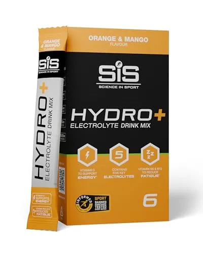 Science in Sport HYDRO+ Electrolyte Drink Mix 6 x 4,3g Orange & Mango