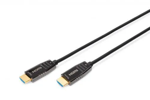 DIGITUS HDMI AOC Hybrid-Glasfaser Anschlusskabel 15m UHD 8K60Hz - HiFi-Kabel für gestochen scharfe 8K60Hz Bildqualität, ideal für Heimkino-Setups und lange Distanzen.