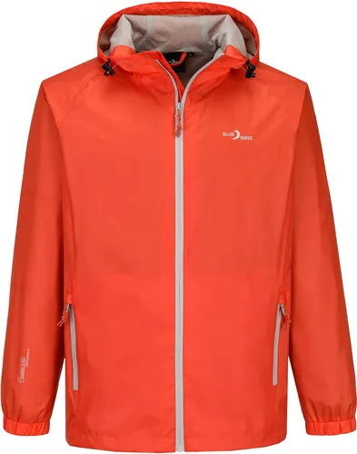 Blue Wave Herren Funktionsjacke Fabian - Outdoor-Jacke in Orange, Größe 7XL - Die Herren Funktionsjacke Fabian ist ideal für Outdoor-Aktivitäten. Mit einer Wassersäule von 5000 mm schützt sie zuverlässig vor Regen. Die Jacke ist winddicht, atmungsaktiv und lässt sich platzsparend verstauen. Perfekt für jedes Abenteuer!