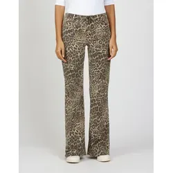 GANG Bootcut-Jeans 94 JESSI FLARED im Leo Muster von GANG