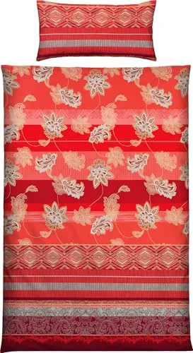 Erwin Müller Bettwäsche Mako-Satin rot 135x200 cm + 40x80 cm