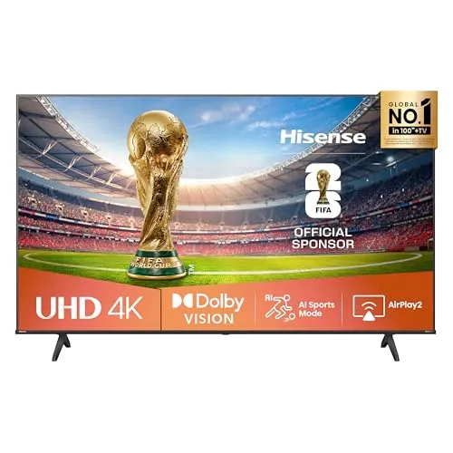 Hisense 43E6NT - 43 Zoll 4K UHD Smart TV, Dolby Vision, Precision Colour und DTS Virtual:X für ein beeindruckendes Seherlebnis