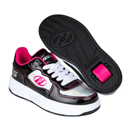 Heelys Unisex-Kinder Rezerve Low-Sneaker Schwarz 38 EU - Stylische Low-Sneaker mit strapazierfähigem PU-Obermaterial und gepolsterter Zunge für hohen Tragekomfort. Ideal für aktive Kinder, die gerne rollern!