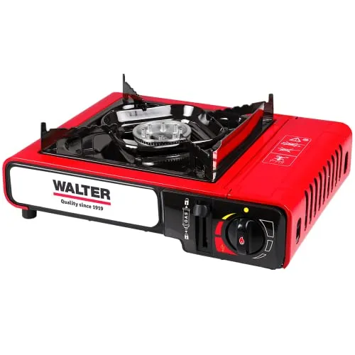 WALTER Campingkocher Gourmet mit Piezo