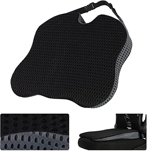 Guryon Sitzkeilkissen mit waschbarem Bezug für Ischias, Steißbein, Steißbein, Hüfte, Haltungskorrektur, Lordosenstützpolster, Linderung von Rückenschmerzen, atmungsaktives Sitzkissen für Autofahrersit