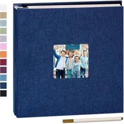 Yopih Selbstklebendes Fotoalbum 10x15 - Elegantes selbstklebendes Fotoalbum in Größe 28x27 cm mit 60 weißen Seiten für kreative Gestaltung. Ideal für bis zu 180 Fotos, schützt Ihre Erinnerungen und bietet Platz für persönliche Notizen.