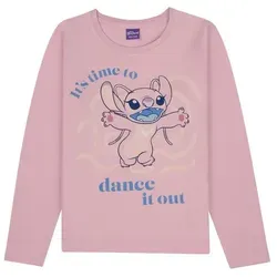 Disney Stitch und Angel Langarmshirt für Mädchen - Bequemes Langarmshirt mit niedlichem Angel-Design, ideal für aktive Mädchen. Aus weichem, strapazierfähigem Material für kältere Tage. Erhältlich in den Größen 122-152 – das perfekte Geschenk für kleine Disney-Fans!