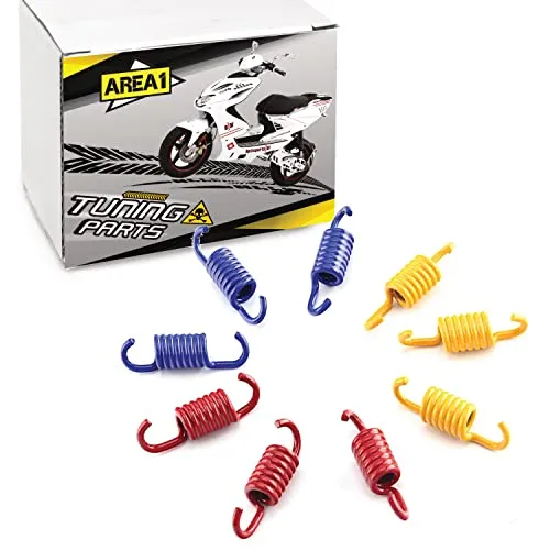 Area1 Tuning Kupplungsfern Abstimmset für 50ccm Motoroller mit 107mm Kupplung wie z.B. Speedfight 2 3 4 Jetforce Runner TPH NRG Zip GY6 Agility Aerox Nitro Jog SR 50 R F10 F12 F15 RS450 ET2 BWsLiberty