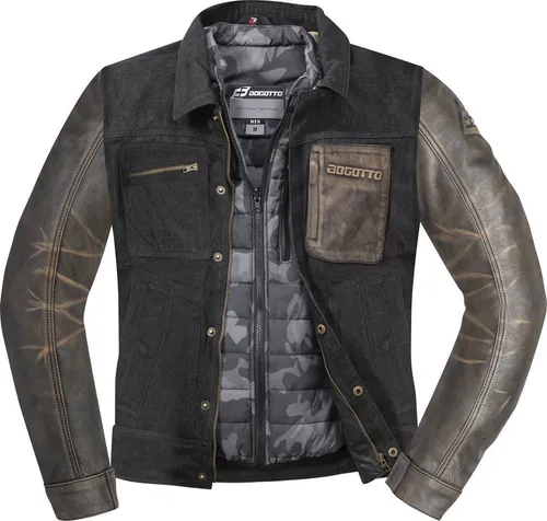 Bogotto Bullfinch Motorradjacke Schwarz, Größe L für Männer von Bogotto