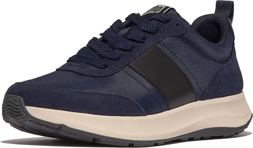 FitFlop F-Mode Flow Sneaker für Herren - Sportliche Sneakers in Midnight Navy/Black, ideal für jede Jahreszeit. Mit Gummisohle für optimalen Halt und aus hochwertigen Materialien für langanhaltenden Komfort.
