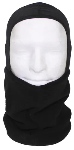 Rundschal Schal  Fleece Mit Kopfteil Schwarz Abverkauf Sale in schwarz von MFH