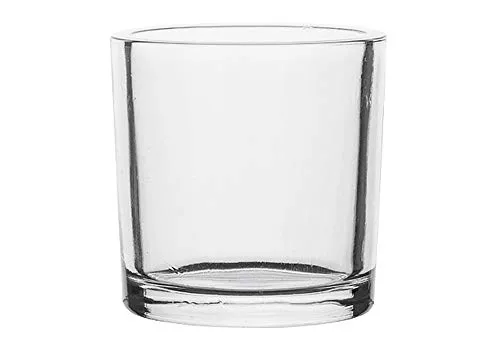 Glasvase HEAVY Windlicht Kerzenglas Vase Glas Tischvase Zylinder, 10 cm
