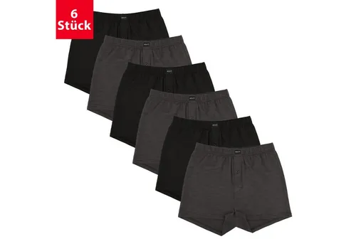 Gomati Boxershorts 6er Pack Herren Jersey Boxershorts Baumwolle