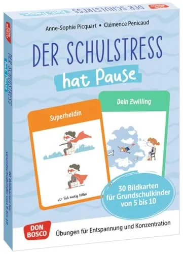 Der Schulstress hat Pause. 30 Bildkarten für Grundschulkinder von 6 bis 10: Übungen für Entspannung und Konzentration. Den Schulstress mit Körper- und ... fördern und sichern. Übungen und Spiele)