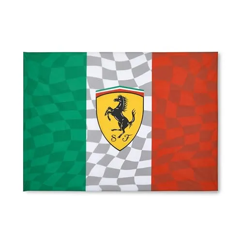 Scuderia Ferrari F1 Flagge Rot mit Wappen in rot von Ferrari