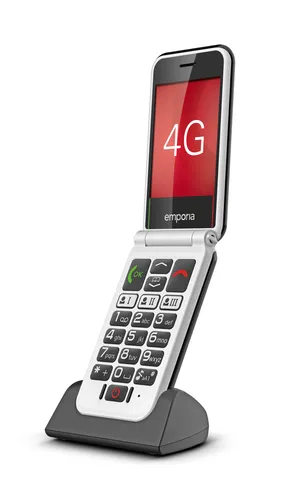 EMPORIA SIMPLICITY GLAM 4G Seniorenhandy, Schwarz - Seniorenhandy mit 4G und großem Display, ideal für einfache Bedienung und hohe Sprachqualität.