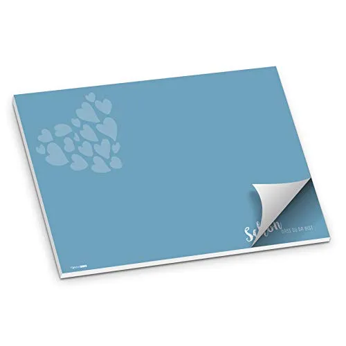 itenga Tischset Platzset Schön DASS du da bist Papier I DIN A3 Nordic Blue