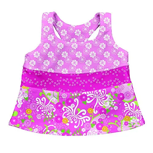 LÄSSIG Baby Badeanzug/Tankini UV-Schutz 50+, Light Pink Mum Garden S