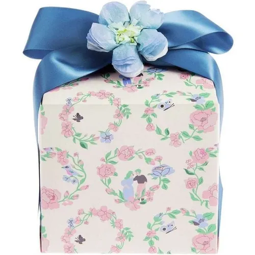 Geschenkpapier Rosen, Kränze in pink von Rico Design