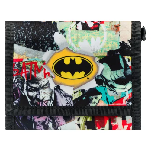Geldbeutel Jungen Mädchen Geldbörse Kinder Kleines Portemonnaie Teenager Geldtasche Kinderportmonee (Batman Comics)