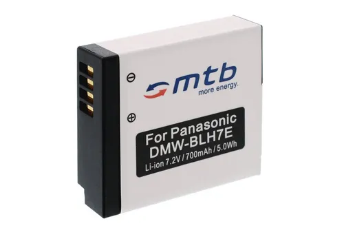 mtb more energy Akku für Panasonic DMW-BLH7 Kamera-Akku kompatibel mit Akku-Typ Panasonic DMW-BLH7 700 mAh (7,2 V)