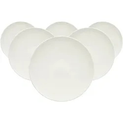 Villeroy & Boch Royal Speiseteller 6er Set – Ø 25 cm - Hochwertige Teller aus Premium Bone Porcelain, spülmaschinen- und mikrowellensicher. Ideal für jeden Anlass, mit elegantem Design und brillanten Glanz.
