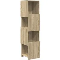 vidaXL Eckschrank Sonoma-Eiche 25,5x25x102cm - Moderner Eckschrank in Sonoma-Eiche, ideal für platzsparenden Stauraum im Wohnzimmer. Robuste Bauweise und stilvolles Design sorgen für Ordnung und Eleganz.
