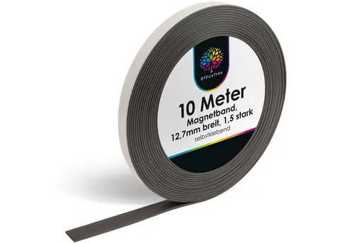 OfficeTree Magnet OfficeTree Magnetband - 10 m - selbstklebend