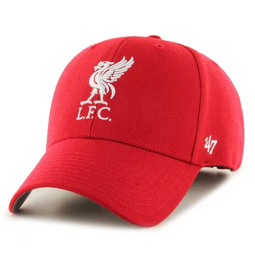 '47 FC Liverpool Red EPL Cap - Einheitsgröße - Hüte, Kappen & Mützen für Baseball-Fans, mit schweißabsorbierendem Innenband für hohen Tragekomfort beim Sport oder in der Freizeit.