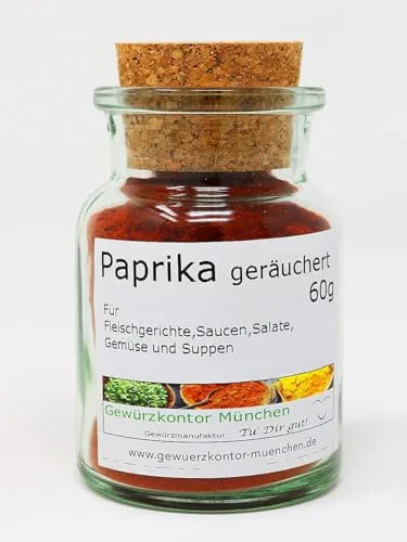 Paprika geräuchert 60g im Glas Gewürzkontor München